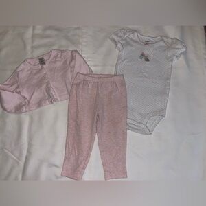Carter's Pink and White Kids Matching Set